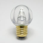 Sival LED G50 Globe Smooth Plastic Bulb, 5 SMD LEDs, 0.8W, Sun Warm White, E27 Medium Base, 250-Pack