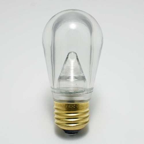 Sival LED S14 Smooth Plastic Bulb, 0.8W, 5 SMD LEDs - Sun Warm White - (Medium Base/E27), 250-Pack