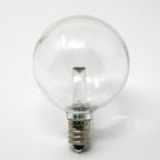 Sival LED Premium G50 Globe Smooth Plastic Party Bulb, 1 SMD LED, 0.5W, Warm White (2300K), E12 Candelabra Base, 250-Pack