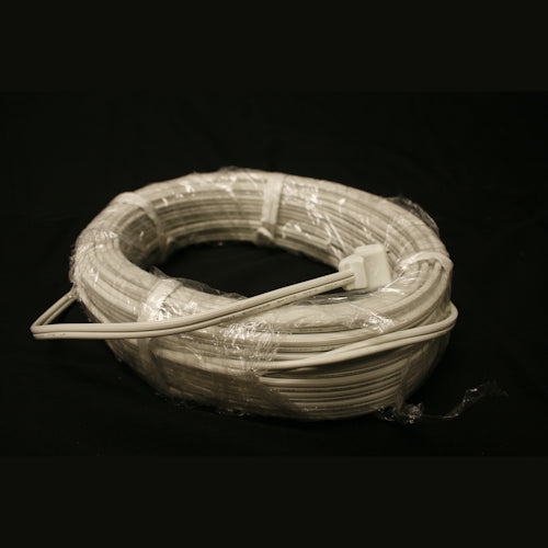 Sival 100 ft White Lead Wire with 1 molded plug, 18AWG & SPT-2 Wire(s), 1-String Pack