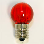 Sival LED G30 Smooth Plastic Globe Bulb, 5 LEDs, 0.96W, E17 Intermediate Base, Cool White, 500-Pack