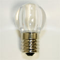 Sival LED G30 Smooth Plastic Globe Bulb, 5 LEDs, 0.96W - Various Colors Available - (Intermediate Base/E17), Blue, 500-P