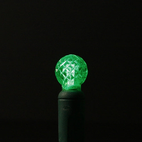 LED 70LT G12, 4" spacing, 23.7' green cord, UL, green bulbs