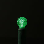 Sival LED 70-Light G12 "Raspberry" Light String, Green Wire, Red, 24-Pack
