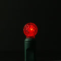 Sival G12 Raspberry LED string light 23.7 ft green wire, 70 red bulbs