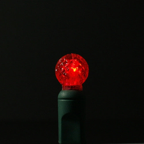 LED 70LT G12, 4" spacing, 23.7' green cord, UL, red bulbs