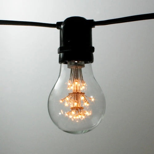 LED Constellation A19, 29 LEDs, 2200K, clear, glass, E27, 1.