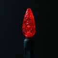 Sival C6 Strawberry LED string light 23.7 ft green wire, 70 red bulbs