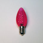Sival LED C7 Christmas Light Bulb, 2 SMD LEDs, 0.58W - Various Colors Available - (Candelabra Base/E12), Purple, 25-Pack