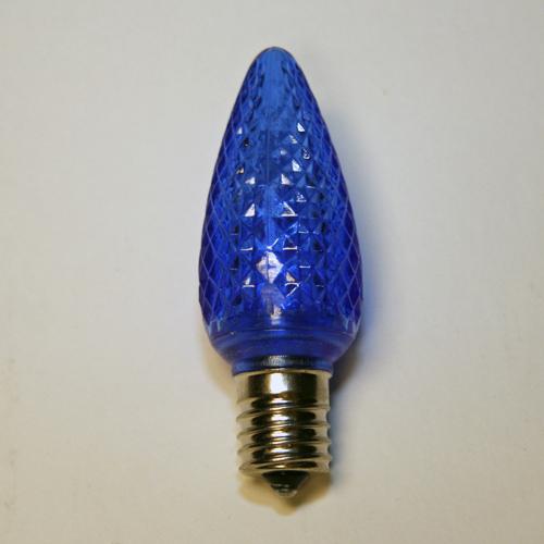 Sival LED C9 Christmas Light Bulb, 3 SMD LEDs, 0.58W - Various Colors Available, Purple, 25-Pack