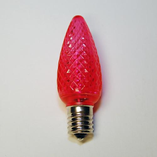 Sival LED C9 Christmas Light Bulb, 3 SMD LEDs, 0.58W - Various Colors Available, Warm White, 25-Pack
