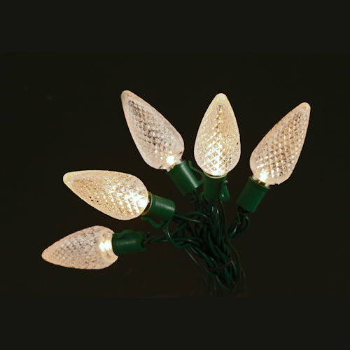 Sival LED 25LT C9 Light String - Green Wire (s), Warm White, 24-String Pack