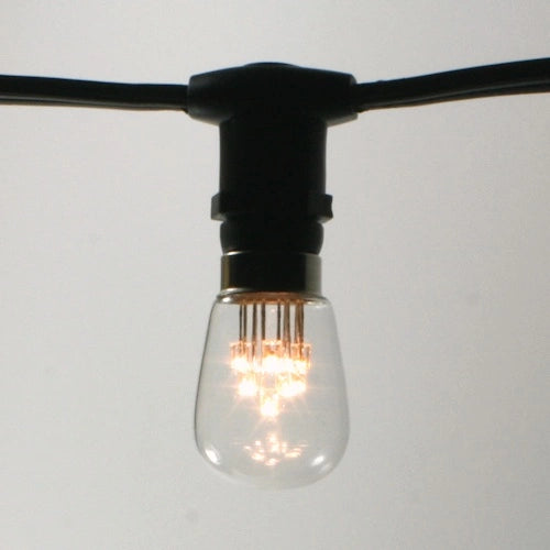 LED Constellation S8, 9 LEDs, 2200K, clear, glass, E12, 0.5W