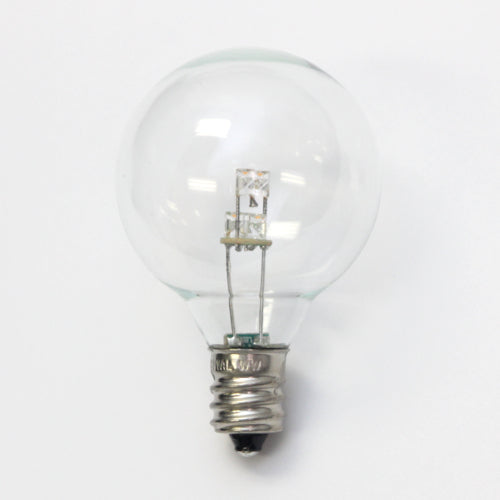 Sival LED G40 Globe Bulb, Glass, Warm White, 0.6W - (Candelabra Base/E12), 250-Pack