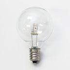 Sival LED G40 Globe Bulb, Glass, Warm White, 0.6W, E12 Candelabra Base, 25-Pack