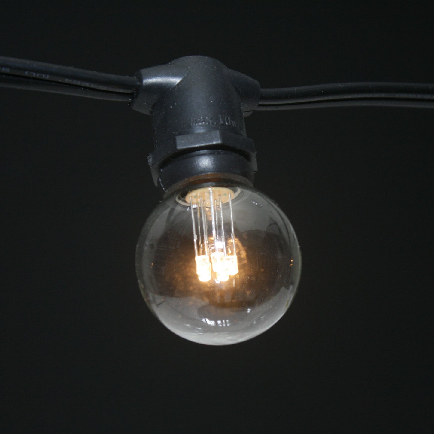 Sival LED G40 Glass Globe Bulb, Warm White, 0.6W - (Intermediate Base/E17), 25-Pack