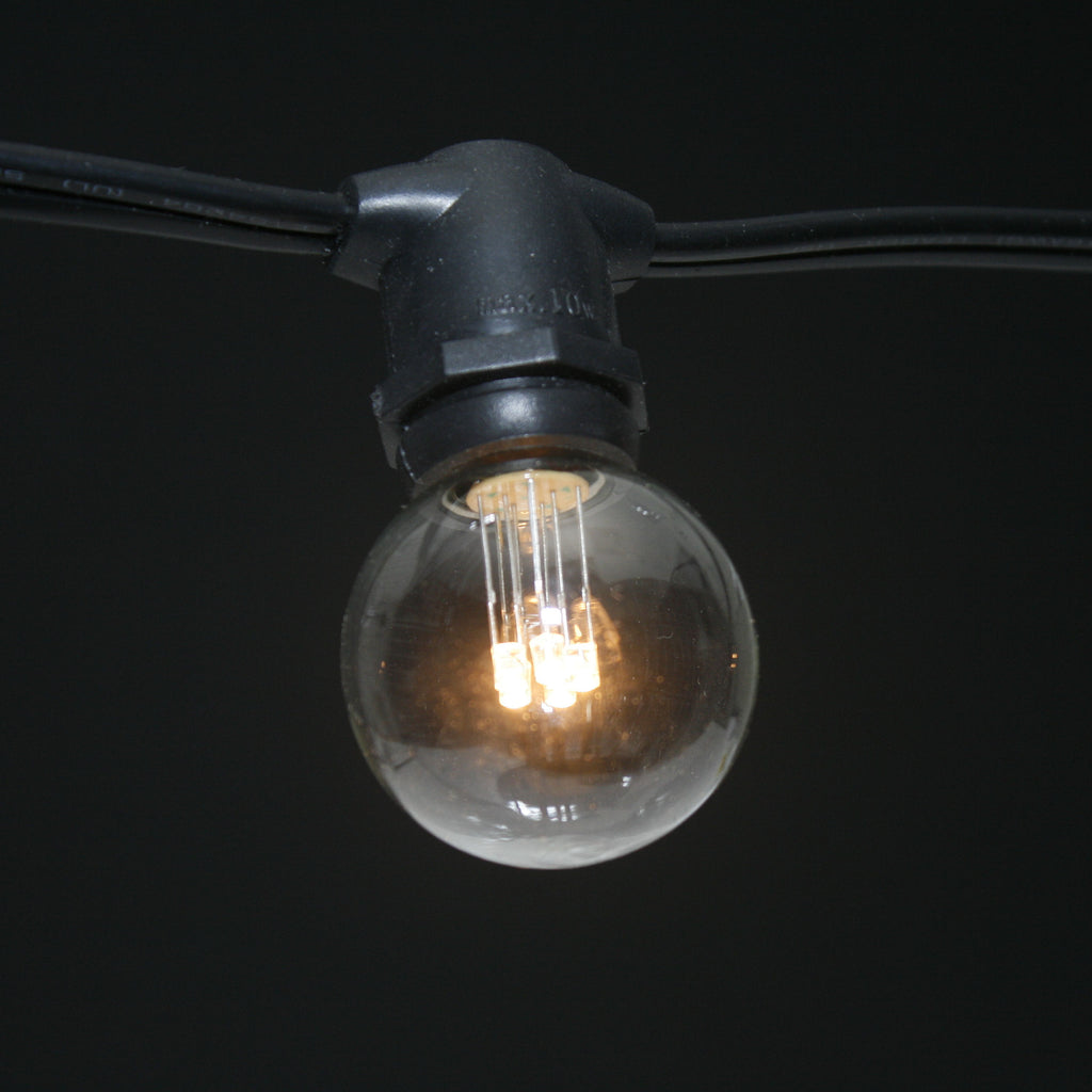 Sival LED G40 Glass Globe Bulb, Warm White, 0.6W, E17 Intermediate Base, 250-Pack