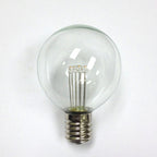 Sival LED G40 Glass Globe Bulb, Warm White, 0.6W, E17 Intermediate Base, 25-Pack