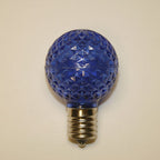 Sival LED G40 Faceted Plastic Globe Bulb, 5 LEDs, 0.96W, E17 Intermediate Base, Cool White, 500-Pack