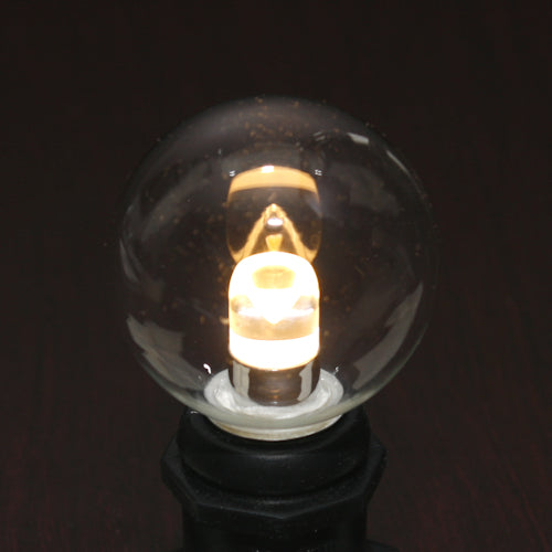 Sival LED G40 Globe Professional Grade Bulb, 1.0W, Warm White, E17 Intermediate Base, 25-Pack