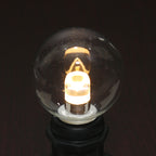 Sival LED G40 Globe Professional Grade Bulb, 1.0W, Warm White, E17 Intermediate Base, 25-Pack