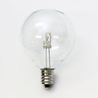 Sival LED G50 Globe Bulb, Glass, Warm White, 0.6W, E12 Candelabra Base, 250-Pack