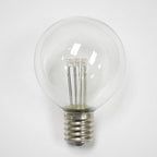 Sival LED G50 Glass Globe Bulb, Warm White, 0.6W, E17 Intermediate Base, 25-Pack
