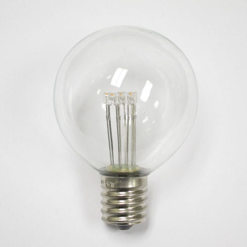 Sival LED G50 Glass Globe Bulb, Warm White, 0.6W - (Intermediate Base/E17), 250-Pack