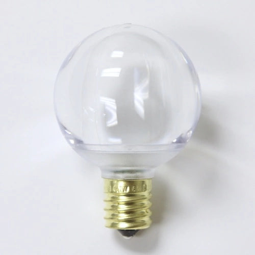 Sival LED G50 Bulb, E17, 130V, .49W, UL listed, sun warm white, 5 LEDs, smooth plastic, 25-Pack