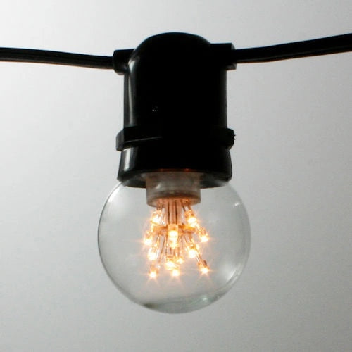 LED Constellation G50, 15 LEDs, 2200K, clear, glass, E27, 0.
