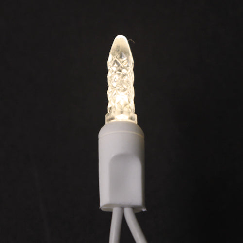 Sival LED Icicle (M5/M6 Style) Light String - White Wire (s), Warm White, 24-String Pack