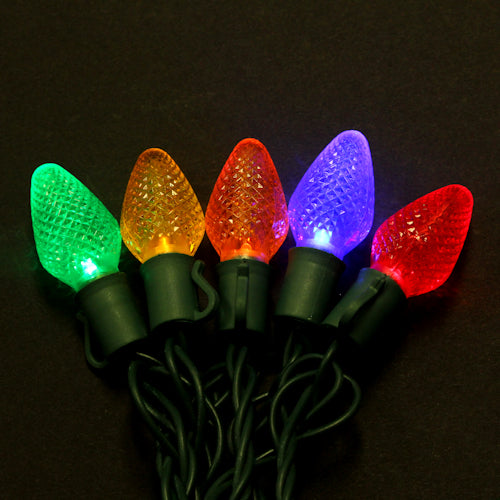 Sival LED 25LT C7 Light String - Green Wire (s), Cool White, 1-String Pack