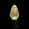 Sival LED C7 string light 16.7 ft green wire, 25 warm white bulbs