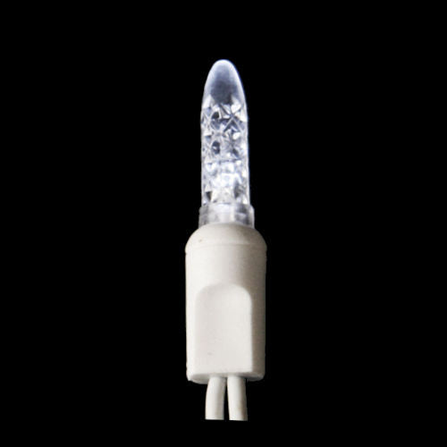 Sival LED Icicle (M5/M6 Style) Light String - White Wire (s), Cool White, 1-String Pack