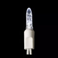 Sival LED icicle string light white wire, 70 warm white M6 bulbs, 15 drops