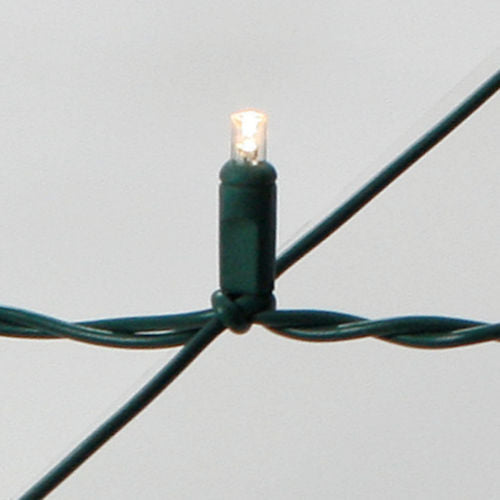 Sival LED Christmas Net Lights Polka-Dot (5mm) - Green Wire (s), Multi (R/G/B/A/Y), 1-String Pack