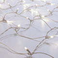 Sival LED Christmas/Wedding Net Lights Polka-Dot (5mm) - White Wire with Warm White Bulbs (s), 12-String Pack