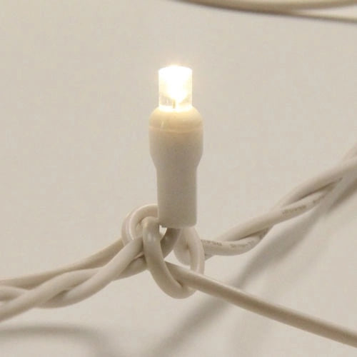 LED Net Light, 4' x 6', 100 Polka Dot bulbs, white cord, war
