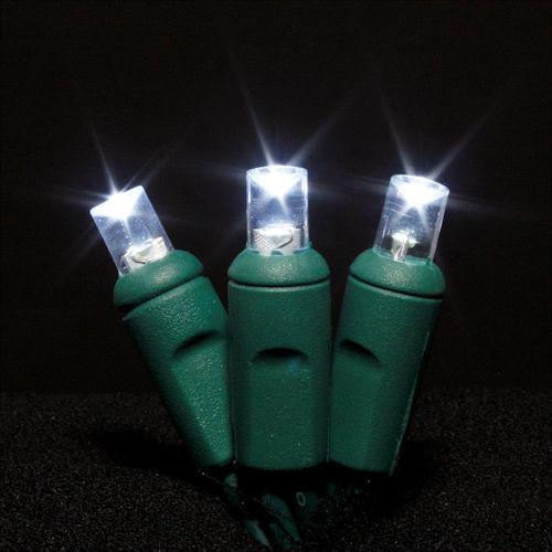 Sival LED 70LT Polka Dot (5mm) Christmas Light String - Green Wire (s), Yellow, 24-String Pack