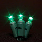 Sival LED 70-Light Polka Dot (5mm) Christmas Light String, Green Wire, 24-Pack