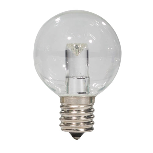 LED Professional-Grade G40 Bulb, 2700K, clear, glass, E17, 1