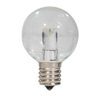 Sival LED G40 Globe Professional Grade Bulb, 1.0W, Warm White - (Intermediate Base/E17), 25-Pack