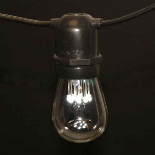 Sival LED S14 Glass Party Bulb, 9 LEDs, 0.8W - Cool White or Warm White - (Medium Base/E27), 250-Pack