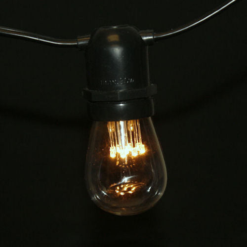 Sival LED S14 Glass Party Bulb, 9 LEDs, 0.8W - Cool White or Warm White - (Medium Base/E27), 250-Pack