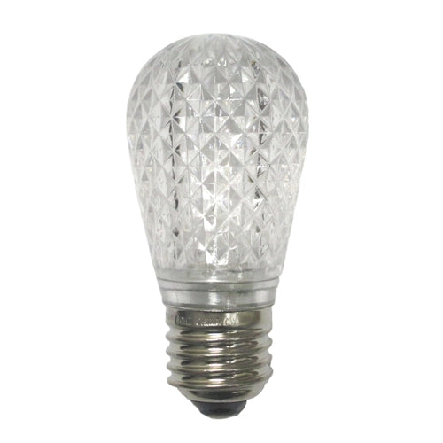 LED S14 Sign Bulb, 5 SMD LEDs, 130V, E27 base, 0.8W, Amber -