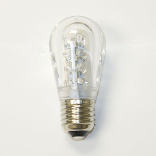 Sival LED S14 Commercial Smooth Plastic Bulb, 16 LEDs, 1.5W - Cool White or Sun Warm White - (Medium Base/E27), 25-Pack