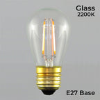 Sival LED Filament S14 Party Sign Bulb, 2W, Clear, Glass - (Medium Base/E27), 2200K, 25-Pack