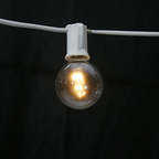 Sival LED G40 Globe Bulb, Glass, Warm White, 0.6W, E12 Candelabra Base, 25-Pack