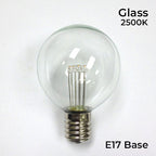 Sival LED G40 Glass Globe Bulb, Warm White, 0.6W - (Intermediate Base/E17), 25-Pack