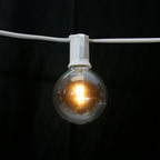 Sival LED G50 Globe Bulb, Glass, Warm White, 0.6W, E12 Candelabra Base, 25-Pack